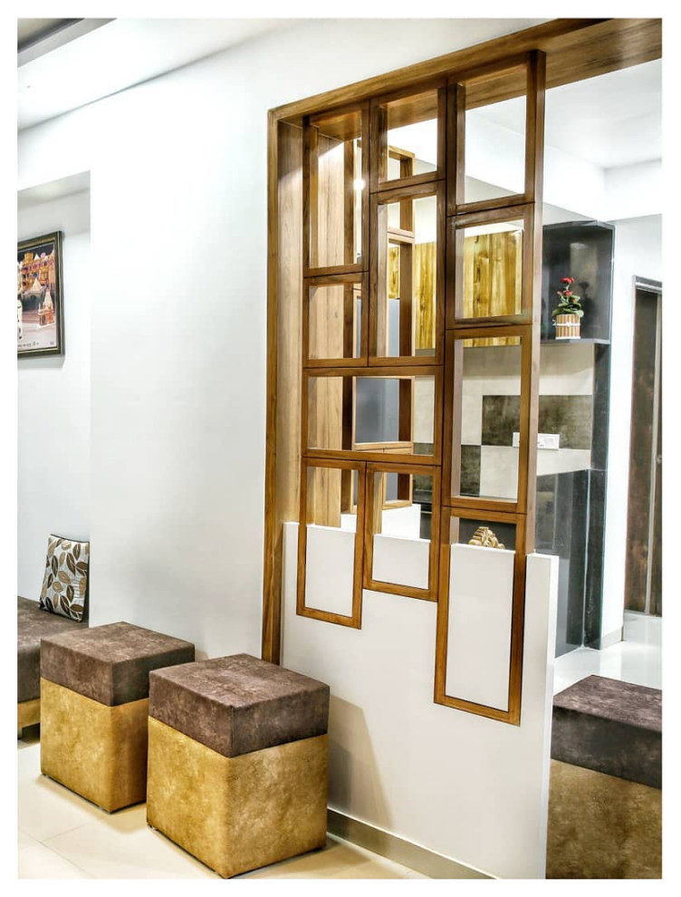 Geometric Wooden Screen